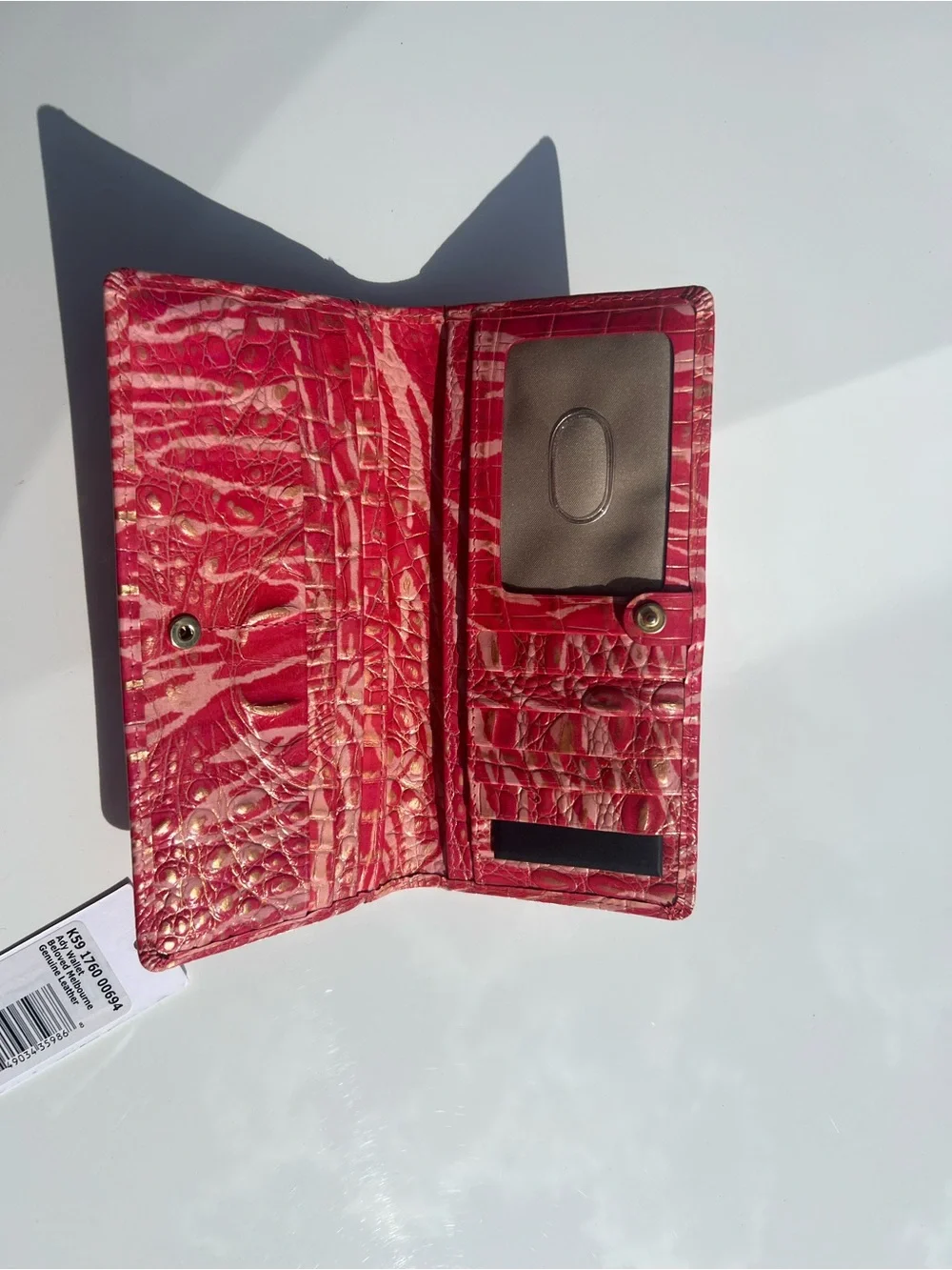 Brahmin Ady Beloved Pink/Gold Leather Wallet❣️